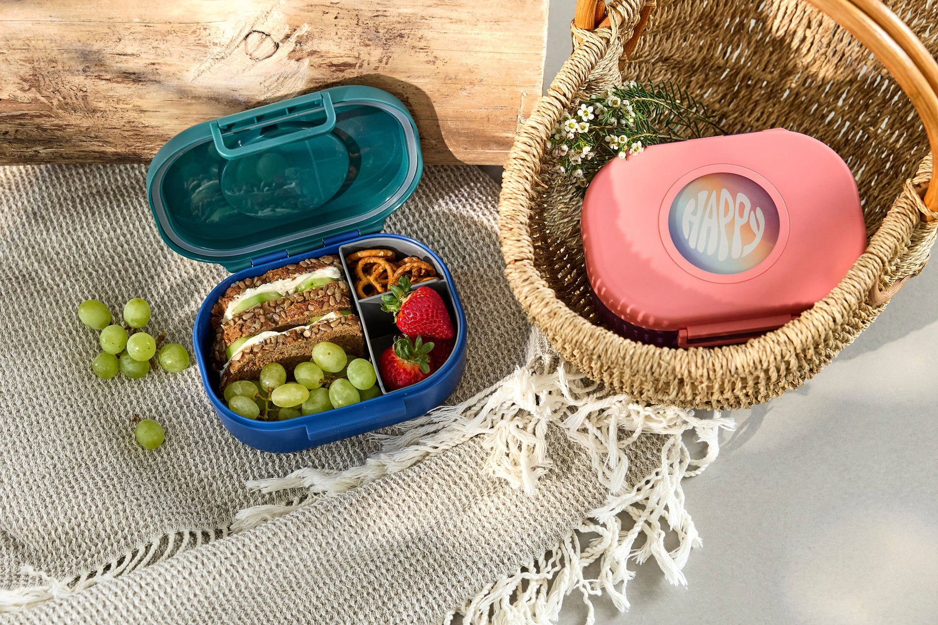 Lässig Brotdose Kinder Style & Snack Unique, Blau Grün Lifestyle Bild