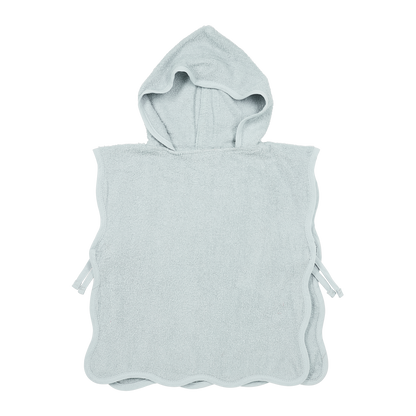 Meyco Badeponcho frottee Wavy Grey Blue Studio