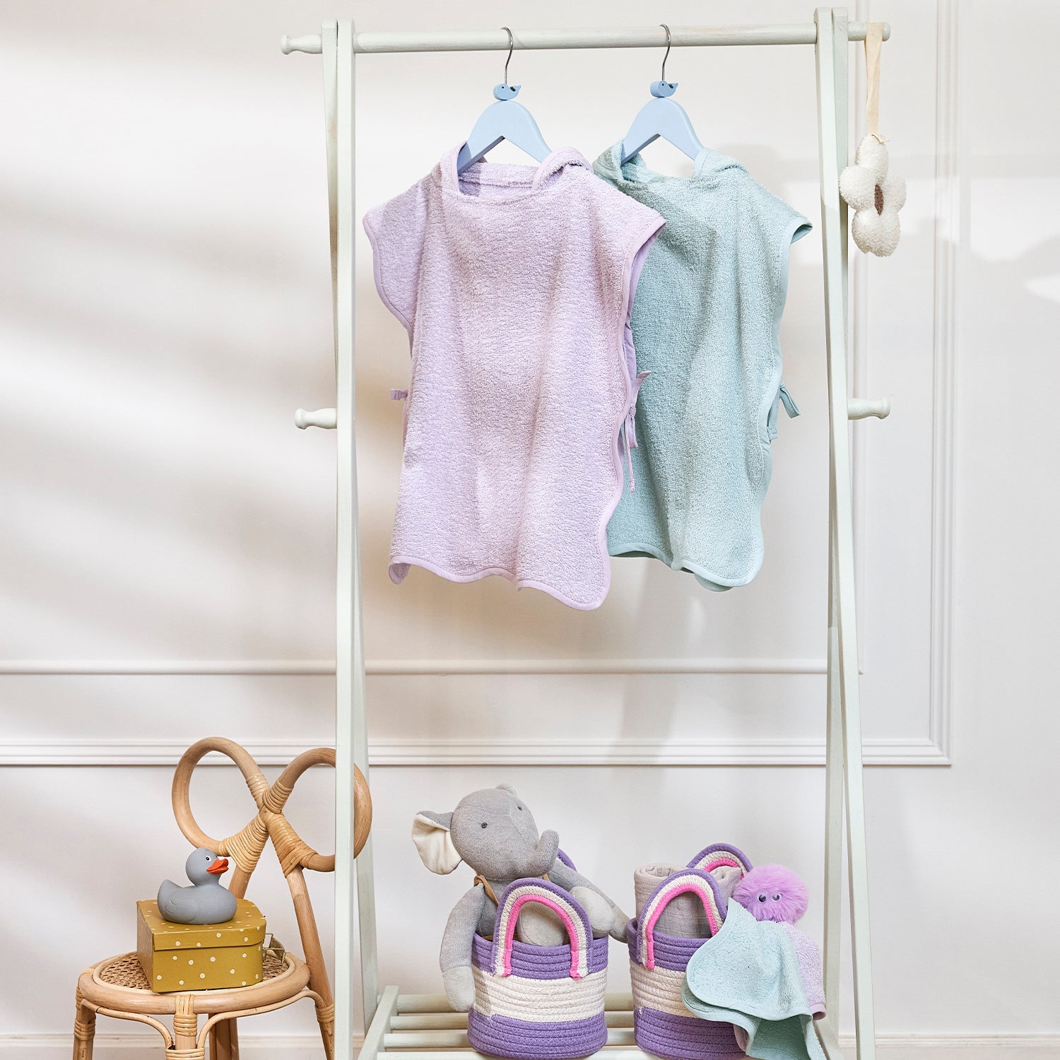 Meyco Badeponcho frottee Wavy Soft Lavender