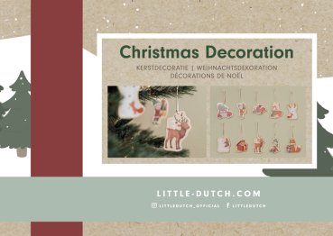Little Dutch Weihnachtsbaumschmuck aus Holz 10teilig