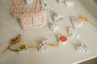 Little Dutch Fädelperlen - Holzperlen zum Auffädeln Little Farm