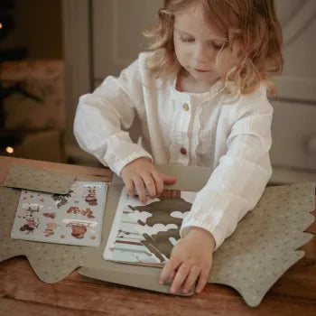 Little Dutch Sticker Weihnachtskarten von der Seite