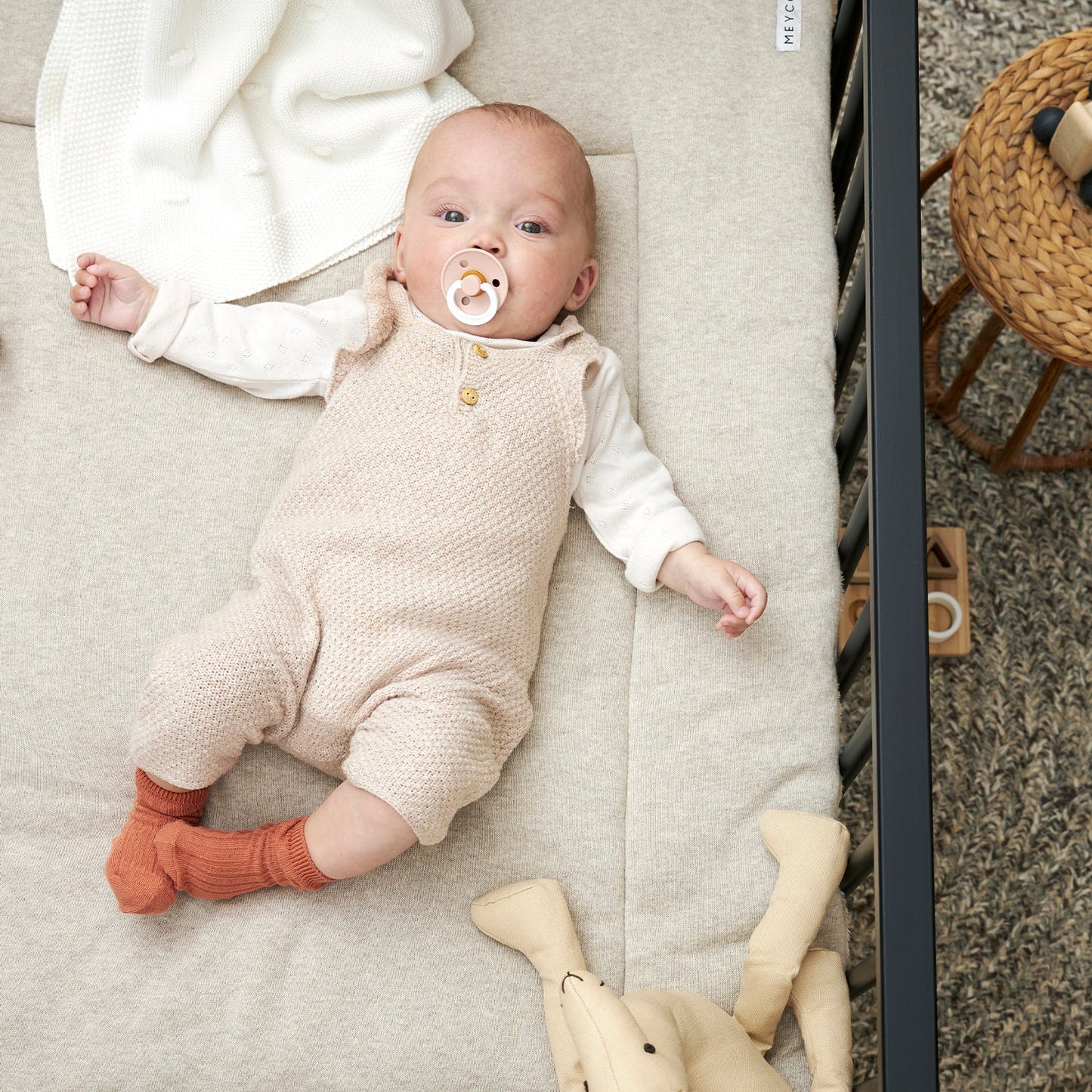 Meyco Laufgittereinlage Knit Basic Sand Melange