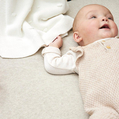 Meyco Laufgittereinlage Knit Basic Sand Melange
