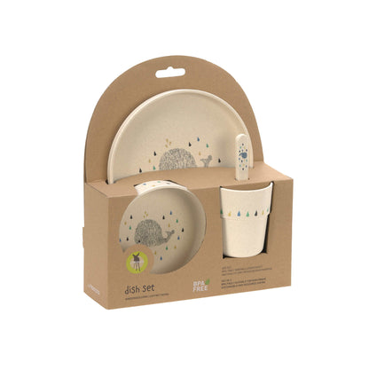 Kindergeschirr Set (Teller Schüssel Becher Löffel) Little Water, Wal
