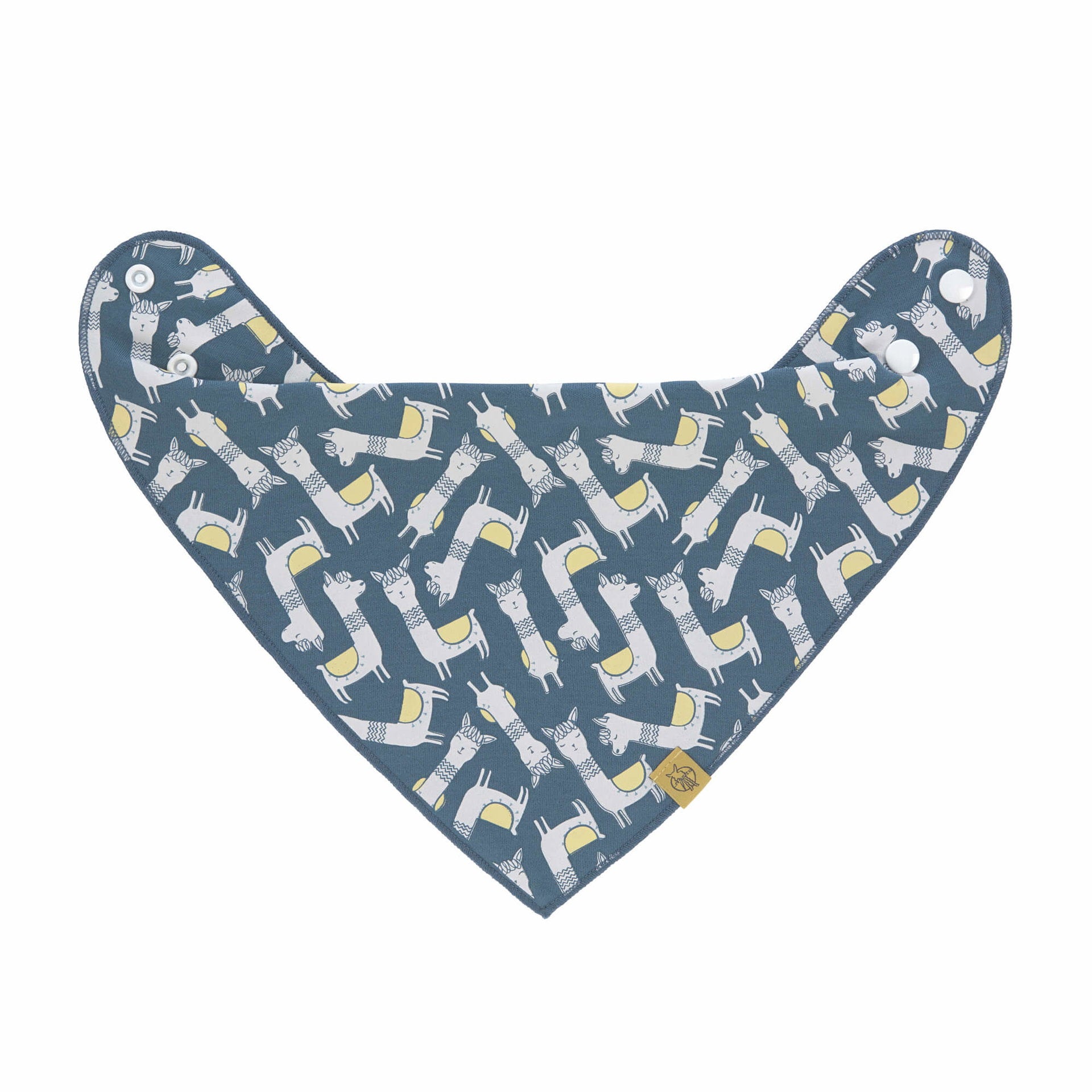 Dreieckstuch Baby Bandana, Glama Lama Blue