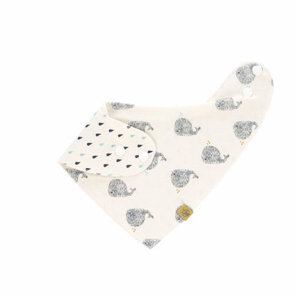 Lässig Dreieckstuch Baby Bandana, Little Water Whale Detailansicht