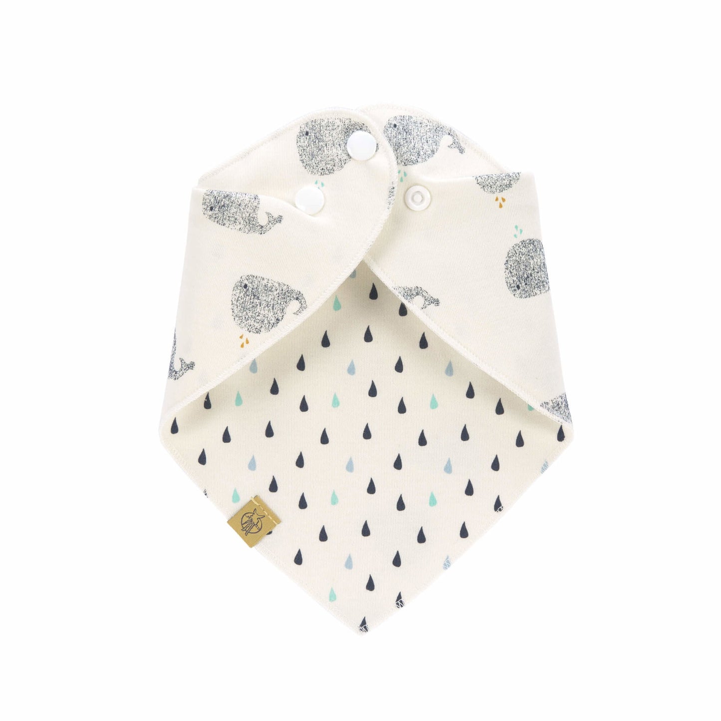 Lässig Dreieckstuch Baby Bandana, Little Water Whale Seitenansicht