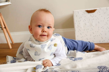 Lässig Dreieckstuch Baby Bandana, Little Water Whale Rückansicht