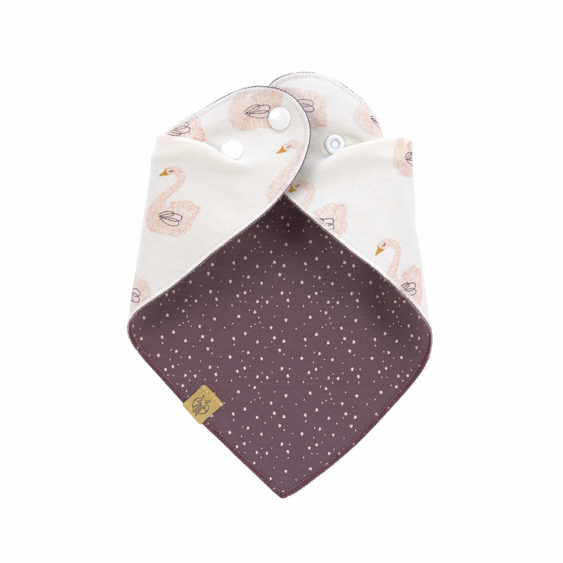 Lässig Dreieckstuch Baby Bandana, Little Water Swan Seitenansicht