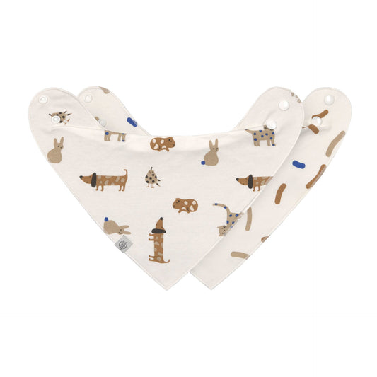 Dreieckstuch Baby (2 Stk) Bandana, Little Mateys Royal Blau
