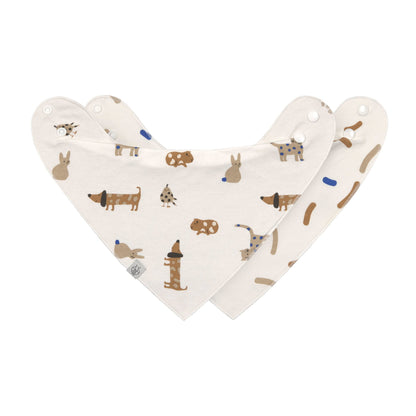 Dreieckstuch Baby (2 Stk) Bandana, Little Mateys Royal Blau