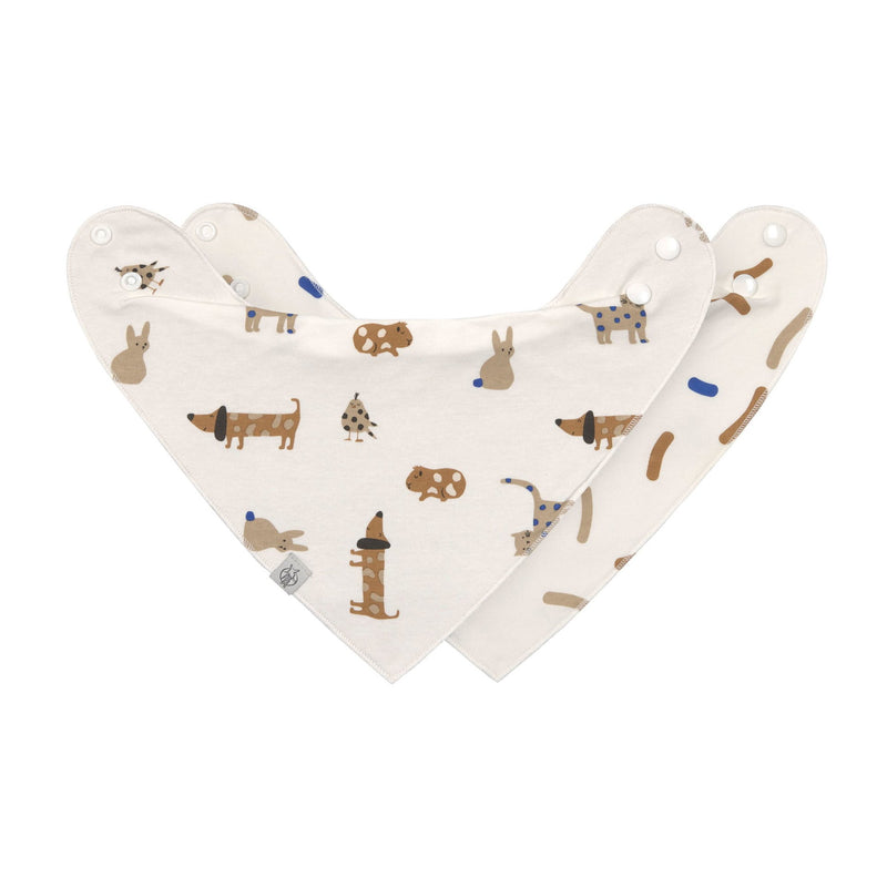 Dreieckstuch Baby (2 Stk) Bandana, Little Mateys Royal Blau