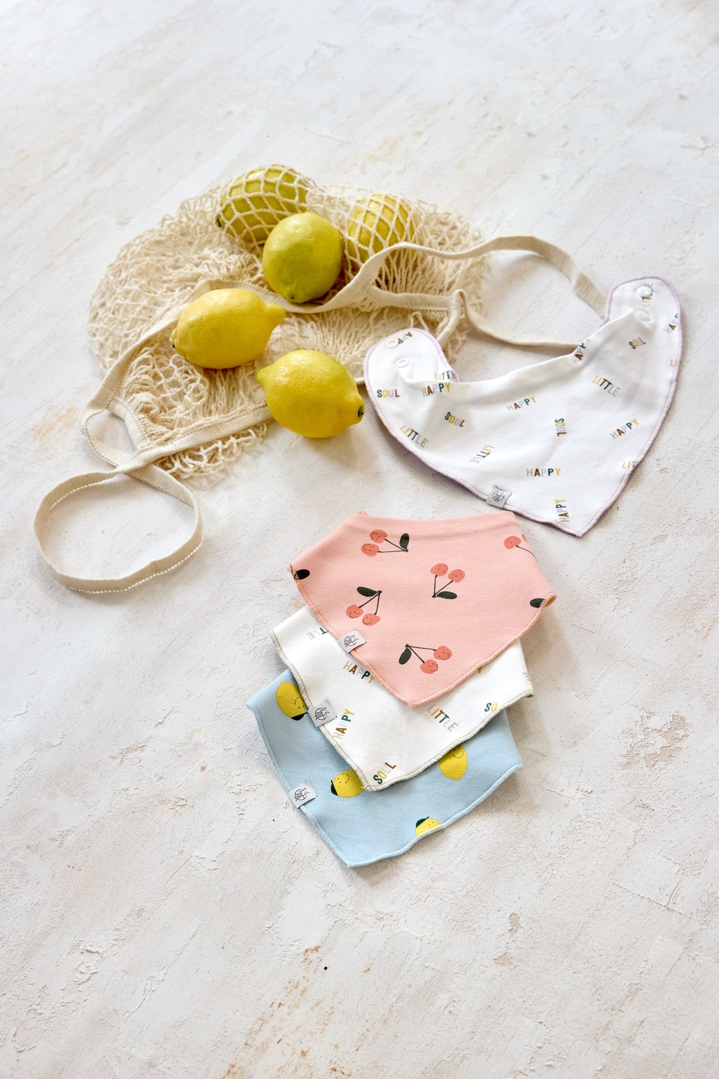 Lässig Dreieckstuch Baby (2 Stk) Bandana, Happy Fruits Kirsche Lifestyle Bild