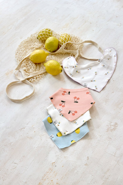 Lässig Dreieckstuch Baby (2 Stk) Bandana, Happy Fruits Kirsche Lifestyle Bild