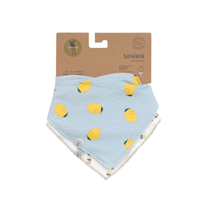 Lässig Dreieckstuch Baby (2 Stk) Bandana, Happy Fruits Zitrone Maße