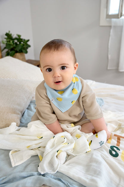 Lässig Dreieckstuch Baby (2 Stk) Bandana, Happy Fruits Zitrone Lifestyle Bild