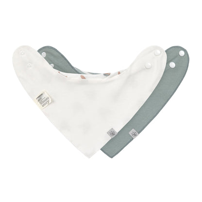 Lässig Dreieckstuch Baby (2 Stk) Bandana, Tiny Team, Hund Seitenansicht