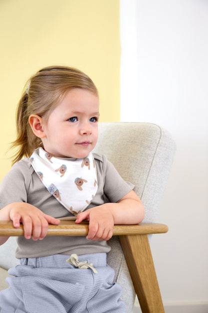 Lässig Dreieckstuch Baby (2 Stk) Bandana, Tiny Team, Hund Detailansicht