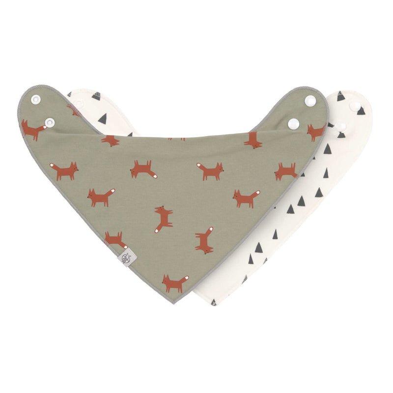 Dreieckstuch Baby (2 Stk) Bandana, Little Forest Fuchs