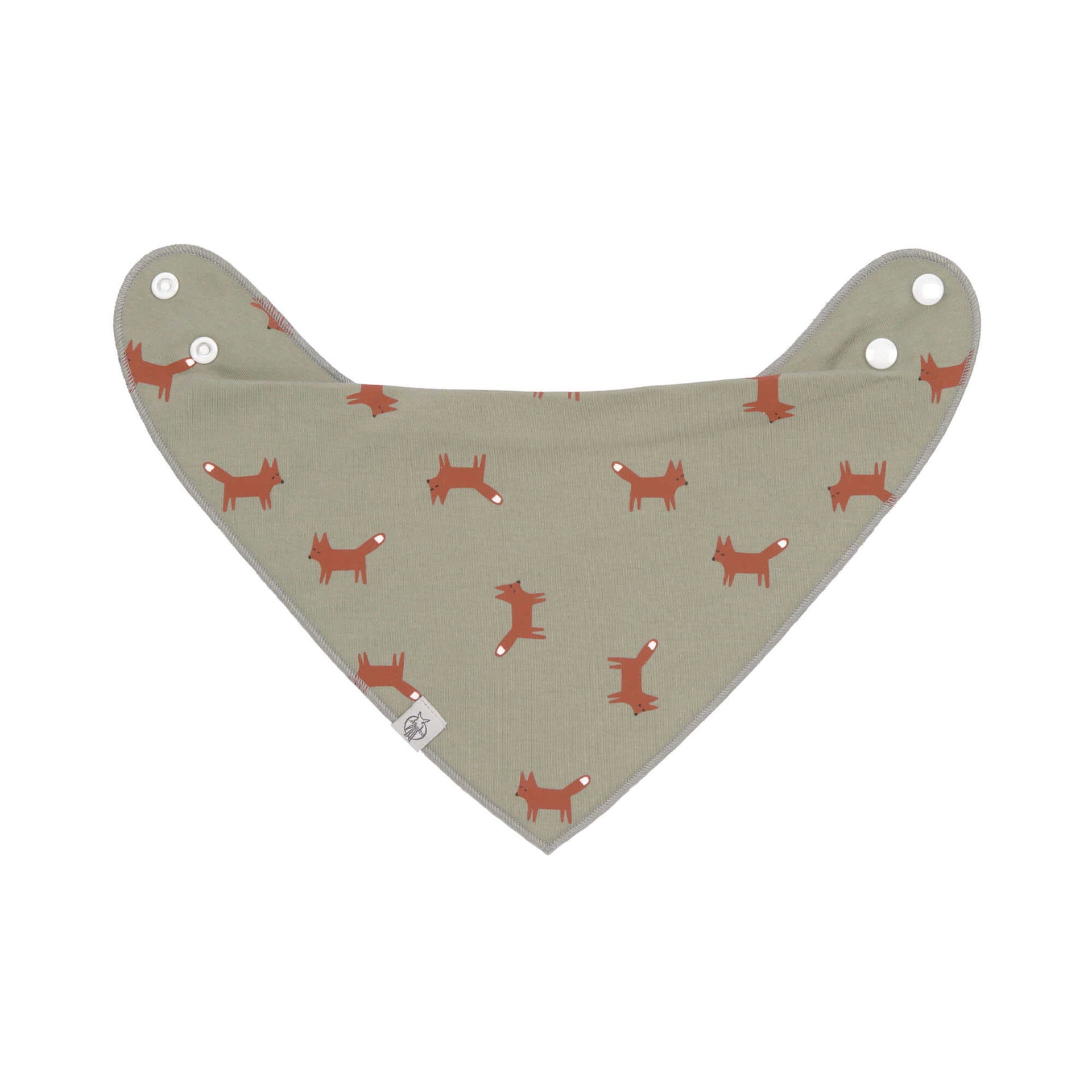 Lässig Dreieckstuch Baby (2 Stk) Bandana, Little Forest Fuchs Rückansicht