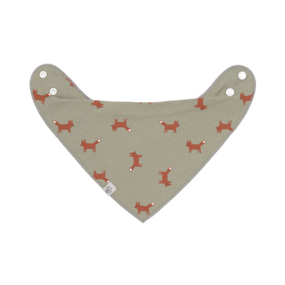 Lässig Dreieckstuch Baby (2 Stk) Bandana, Little Forest Fuchs Rückansicht