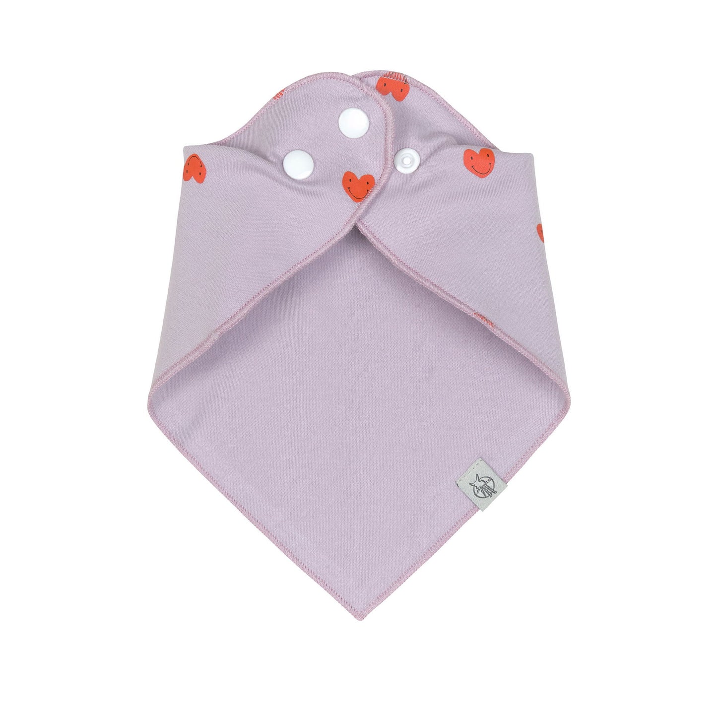 Lässig Dreieckstuch Baby (2 Stk) Bandana, Happy Rascals Herz Detailansicht