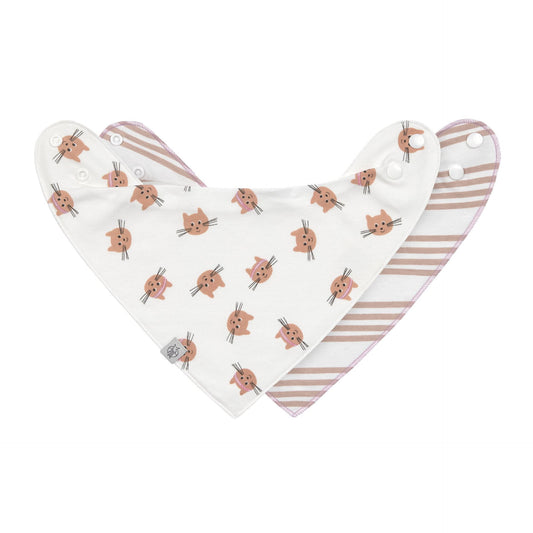 Dreieckstuch Baby (2 Stk) Bandana, Tiny Team, Katze