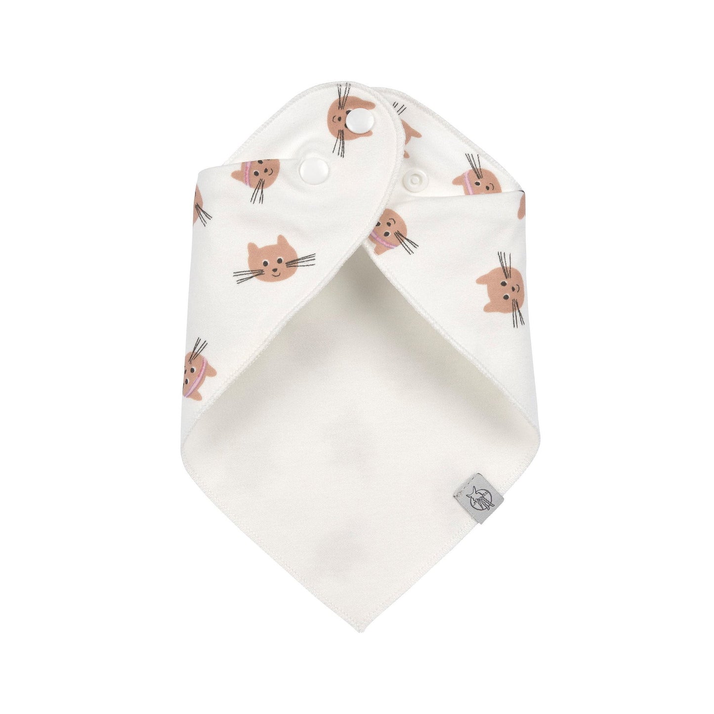 Lässig Dreieckstuch Baby (2 Stk) Bandana, Tiny Team, Katze Rückansicht