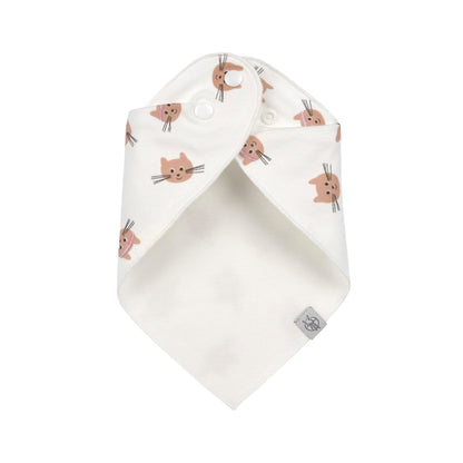 Lässig Dreieckstuch Baby (2 Stk) Bandana, Tiny Team, Katze Rückansicht