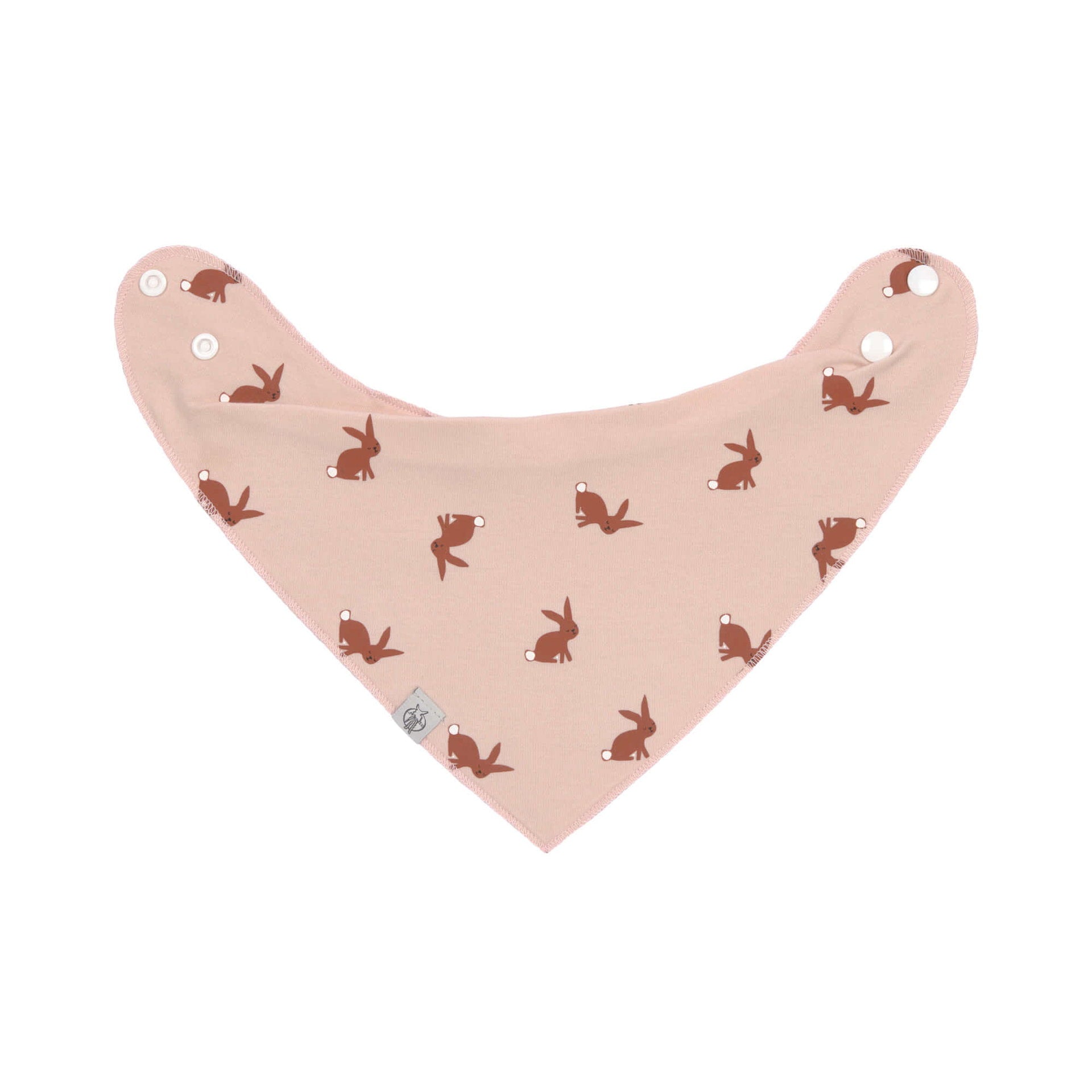 Lässig Dreieckstuch Baby (2 Stk) Bandana, Little Forest Hase Rückansicht