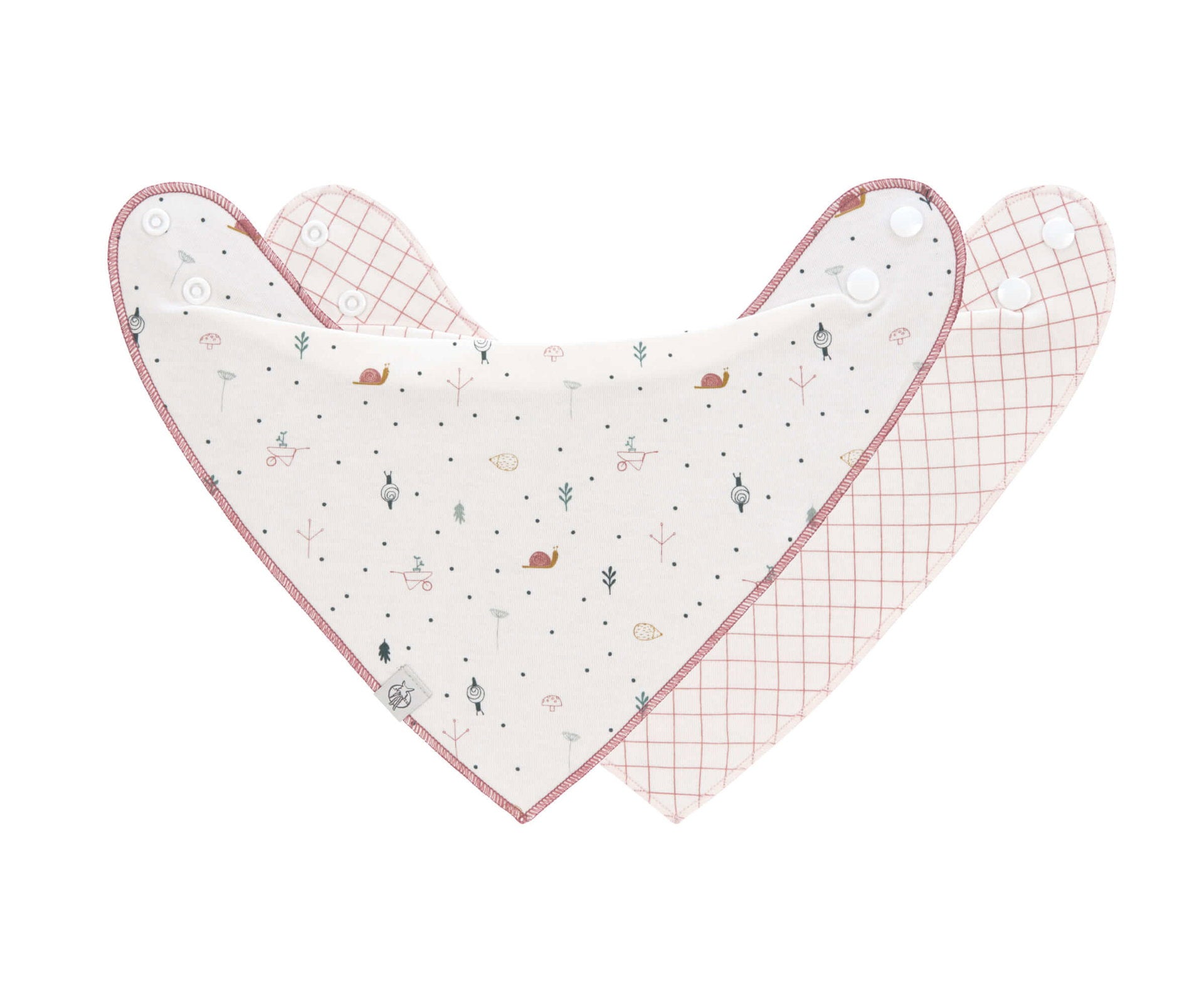 Dreieckstuch Baby (2 Stk) Bandana, Garden Explorer Schnecke