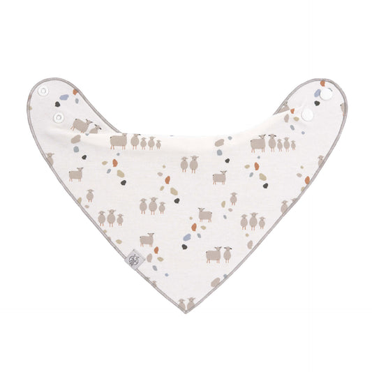 Lässig Dreieckstuch Baby (2 Stk) Bandana, Tiny Farmer Schaf Detailansicht