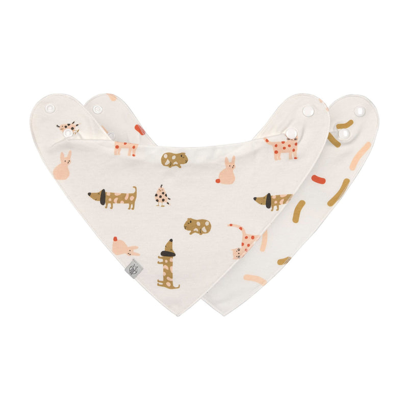 Dreieckstuch Baby (2 Stk) Bandana, Little Mateys Spicy Orange