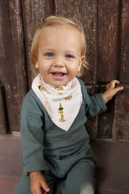 Lässig Dreieckstuch Baby (2 Stk) Bandana, Little Mateys Spicy Orange Seitenansicht