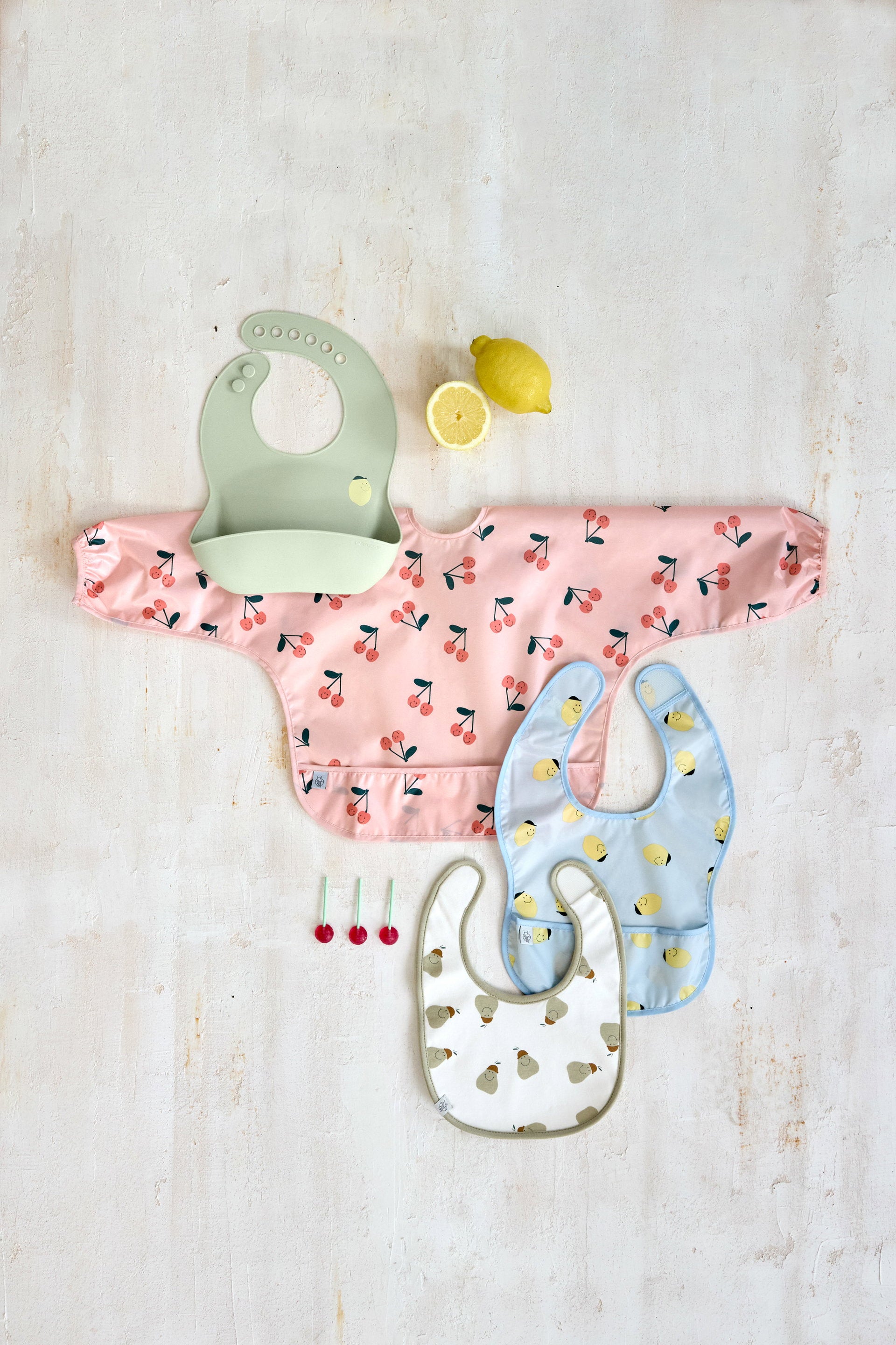 Lässig Ärmellätzchen (2 Stk) Happy Fruits, Kirsche Verpackung