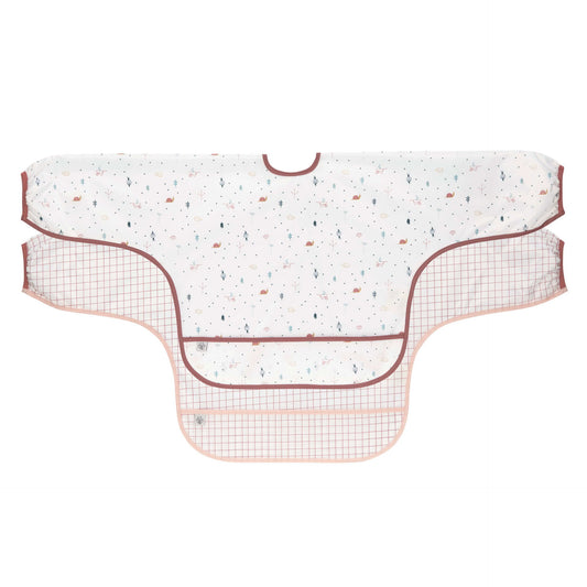 Ärmellätzchen (2 Stk) Long Sleeve Bib, Garden Explorer Schnecke