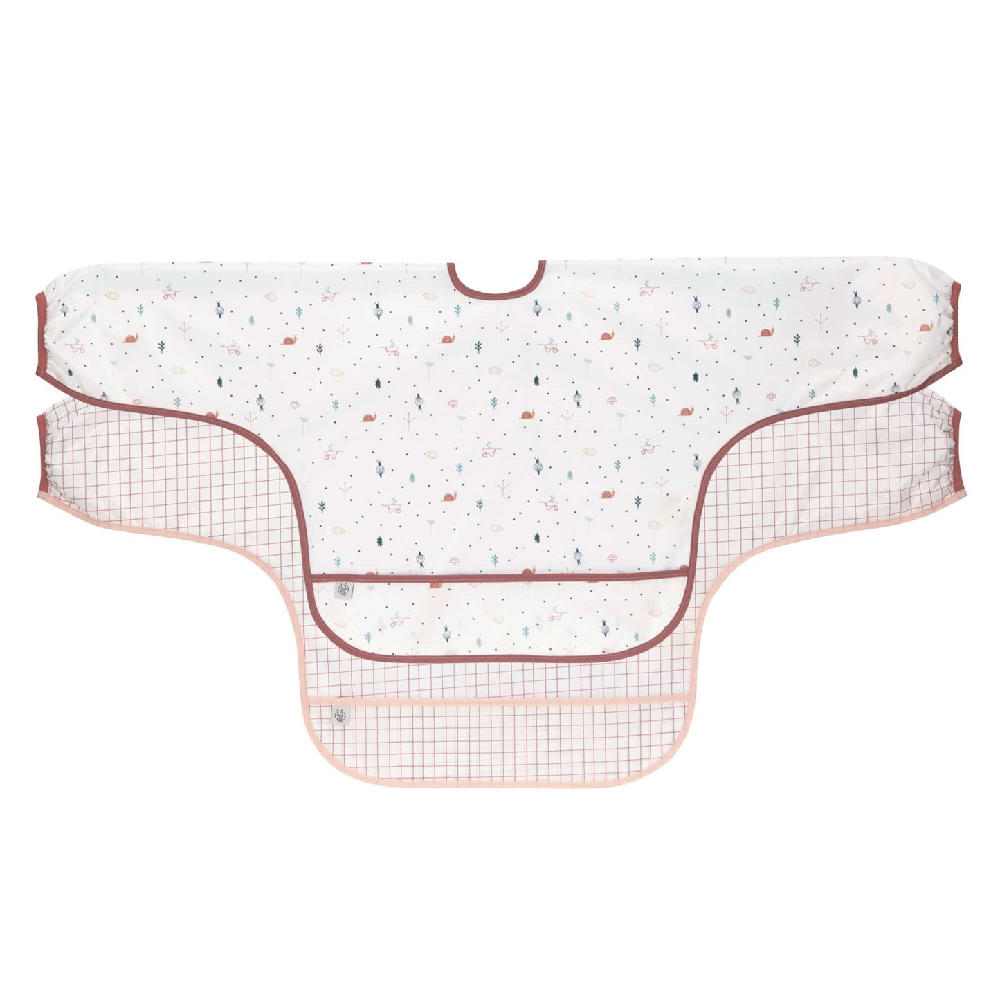 Ärmellätzchen (2 Stk) Long Sleeve Bib, Garden Explorer Schnecke