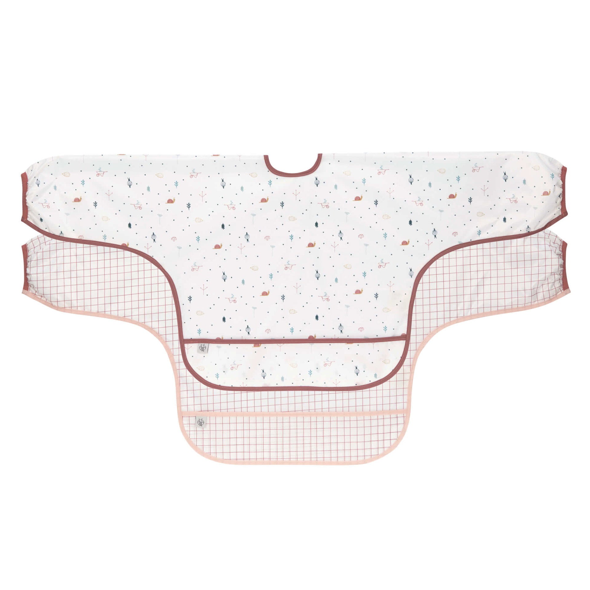 Ärmellätzchen (2 Stk) Long Sleeve Bib, Garden Explorer Schnecke