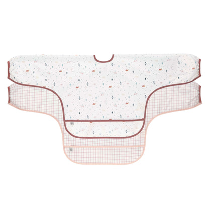 Ärmellätzchen (2 Stk) Long Sleeve Bib, Garden Explorer Schnecke