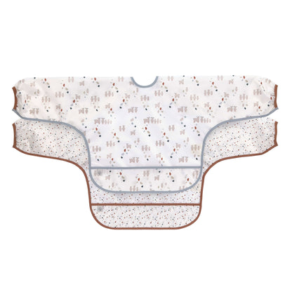 Ärmellätzchen (2 Stk) Long Sleeve Bib, Tiny Farmer Schaf