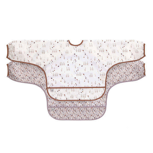 Ärmellätzchen (2 Stk) Long Sleeve Bib, Tiny Farmer Gans Studio Aufnahme