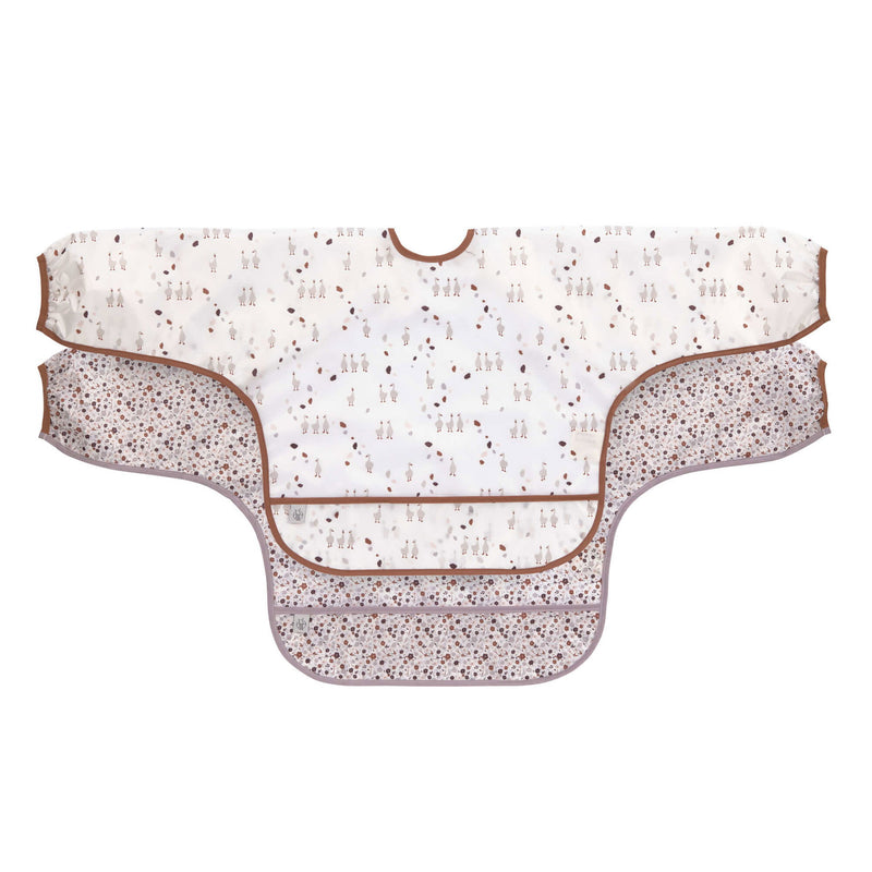 Ärmellätzchen (2 Stk) Long Sleeve Bib, Tiny Farmer Gans Studio Aufnahme