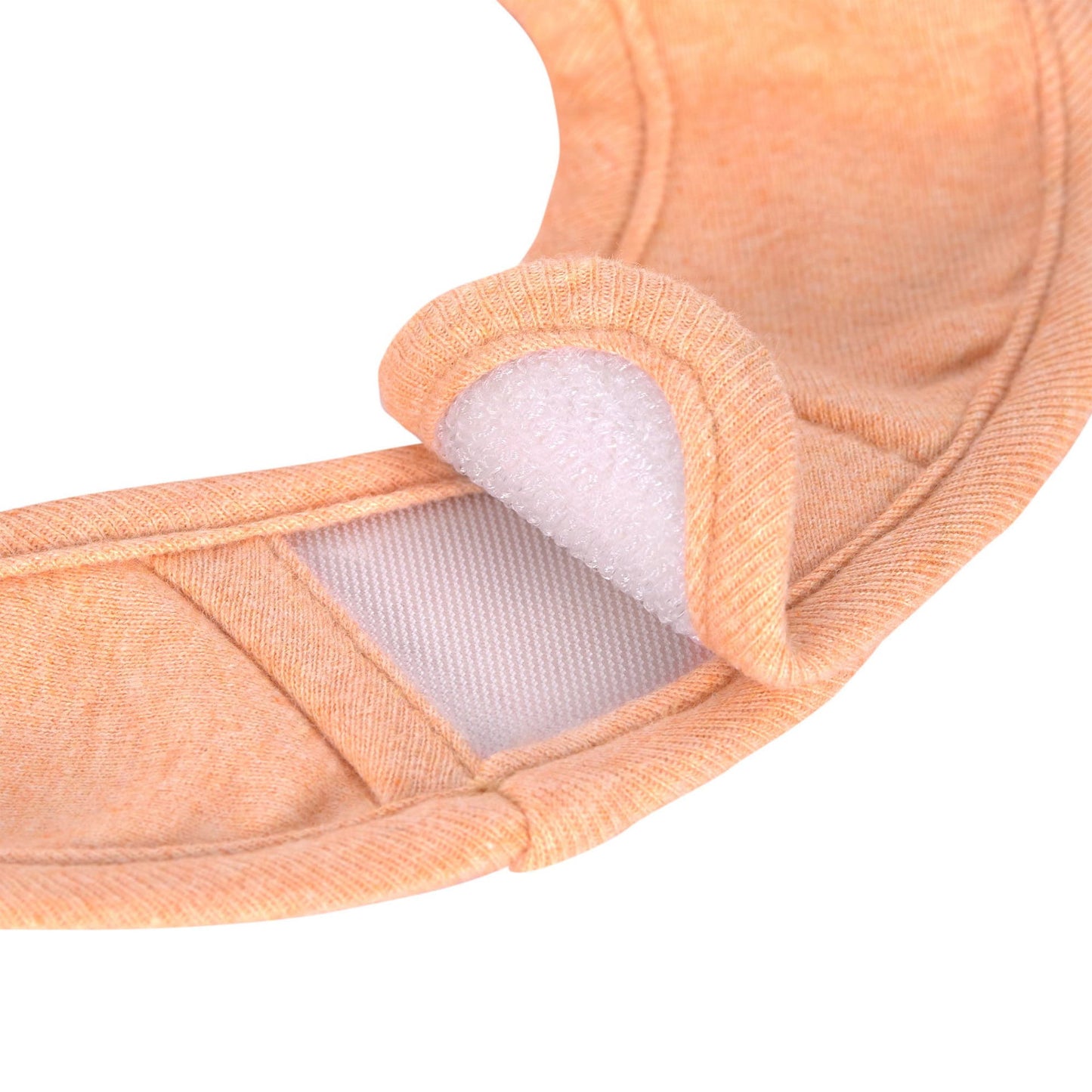 Spucklätzchen 3er Set, Baumwolle Bio, Apricot Hellgrau Beige
