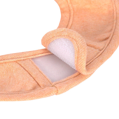 Spucklätzchen 3er Set, Baumwolle Bio, Apricot Hellgrau Beige
