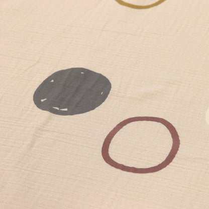 Lässig Babydecke Bio Baumwolle, Circles, Weiß Seitenansicht