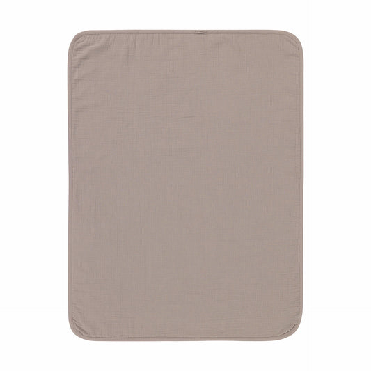 Lässig Babydecke Bio Baumwolle, Blocks Taupe, Grau Detailansicht