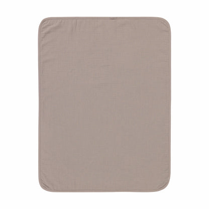 Lässig Babydecke Bio Baumwolle, Blocks Taupe, Grau Detailansicht
