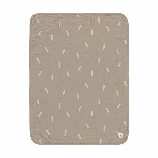 Babydecke Bio Baumwolle, Speckles Olive