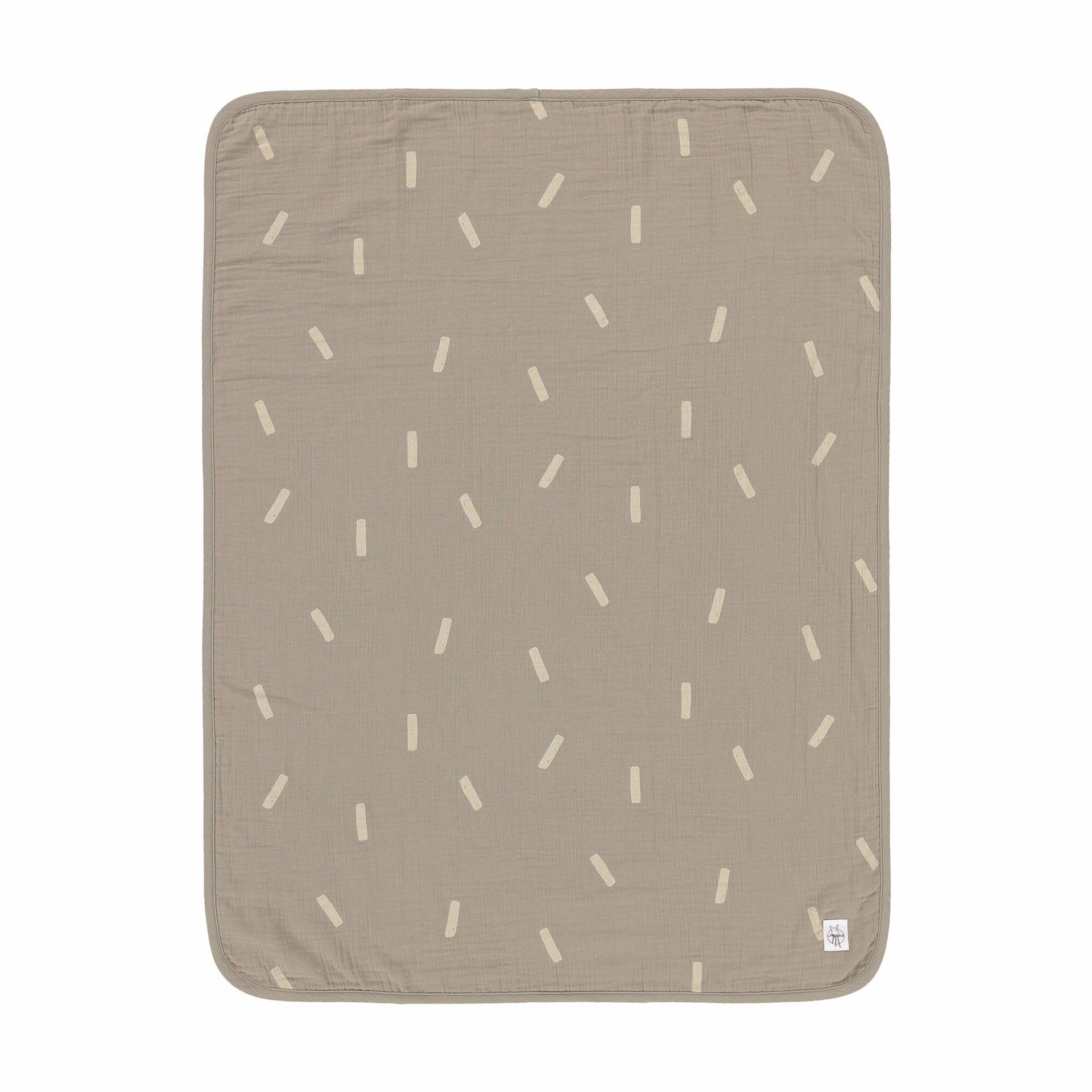 Babydecke Bio Baumwolle, Speckles Olive